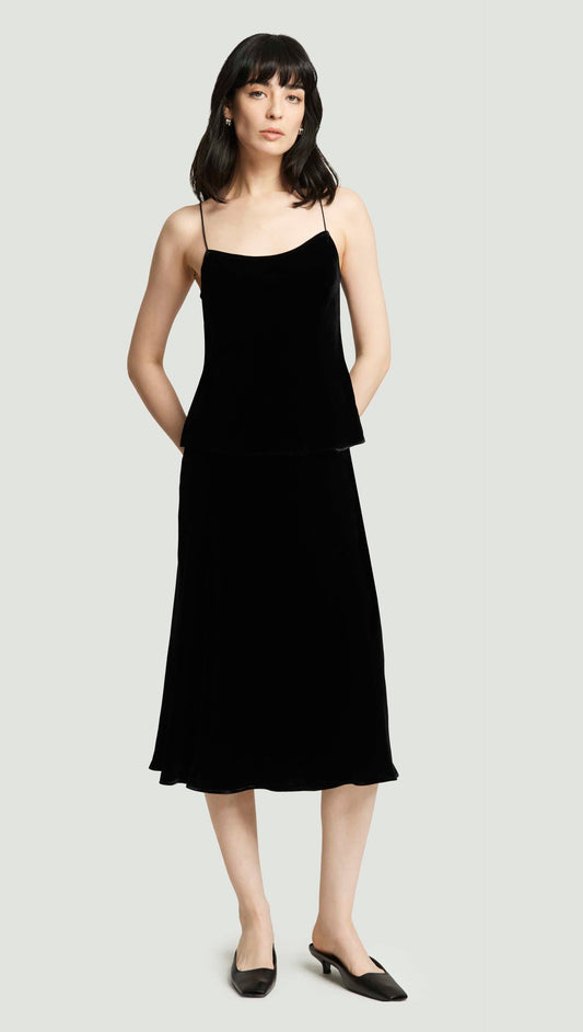 Camisole in Velvet | Black