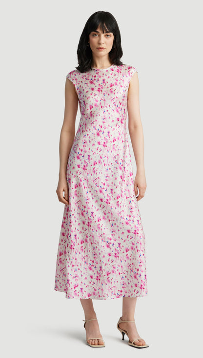 Bias Dress in Silk Charmeuse | Flora