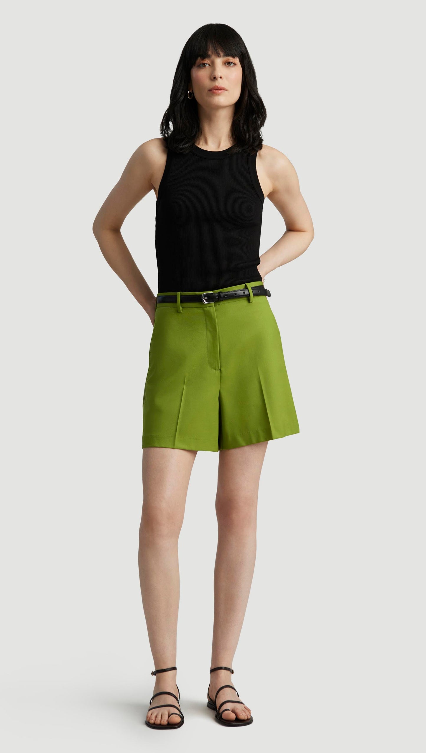 Wooster Short in Seasonless Wool | Grass