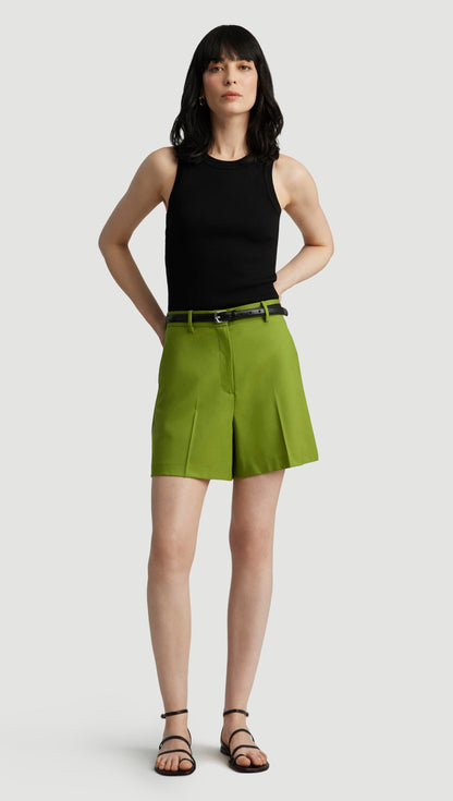 Wooster Short in Seasonless Wool | Grass