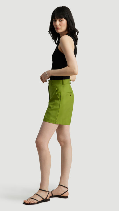 Wooster Short in Seasonless Wool | Grass