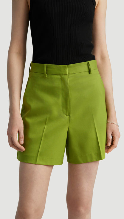 Wooster Short in Seasonless Wool | Grass