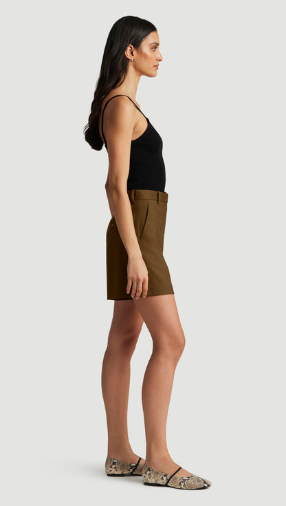 Wooster Short in Seasonless Wool | Mushroom
