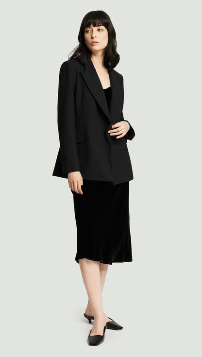 Camisole in Velvet | Black
