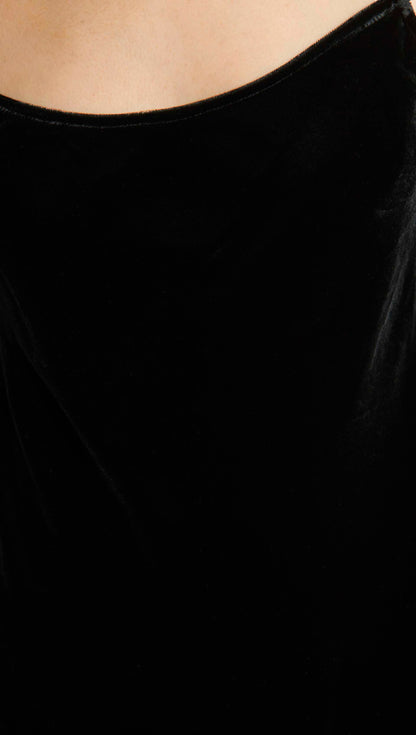 Camisole in Velvet | Black