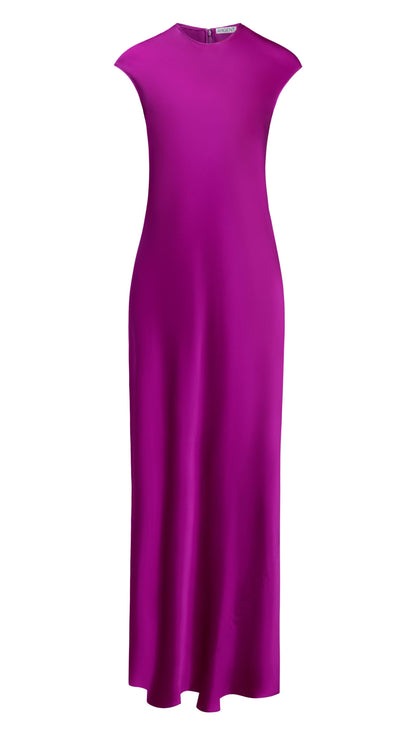Bias Dress in Silk Charmeuse | Orchid