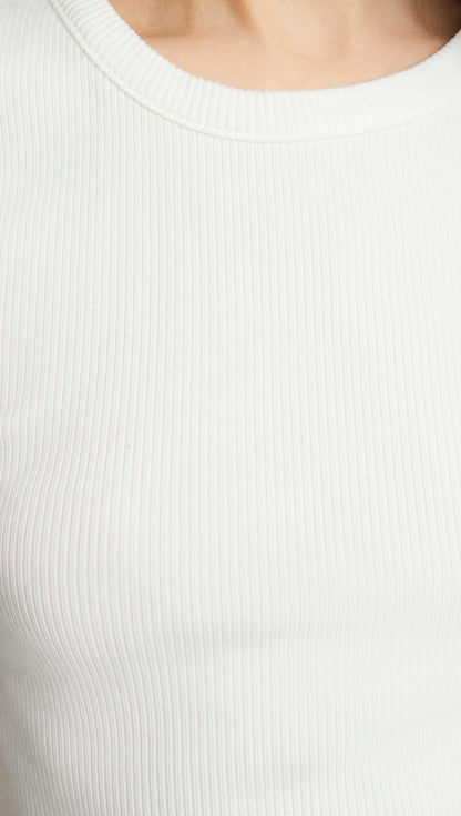 Nello Tee in Rib Knit | Pashmina
