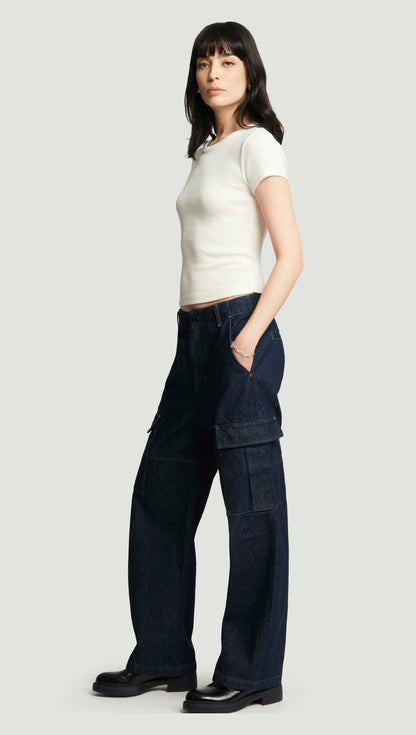 Nello Tee in Rib Knit | Pashmina