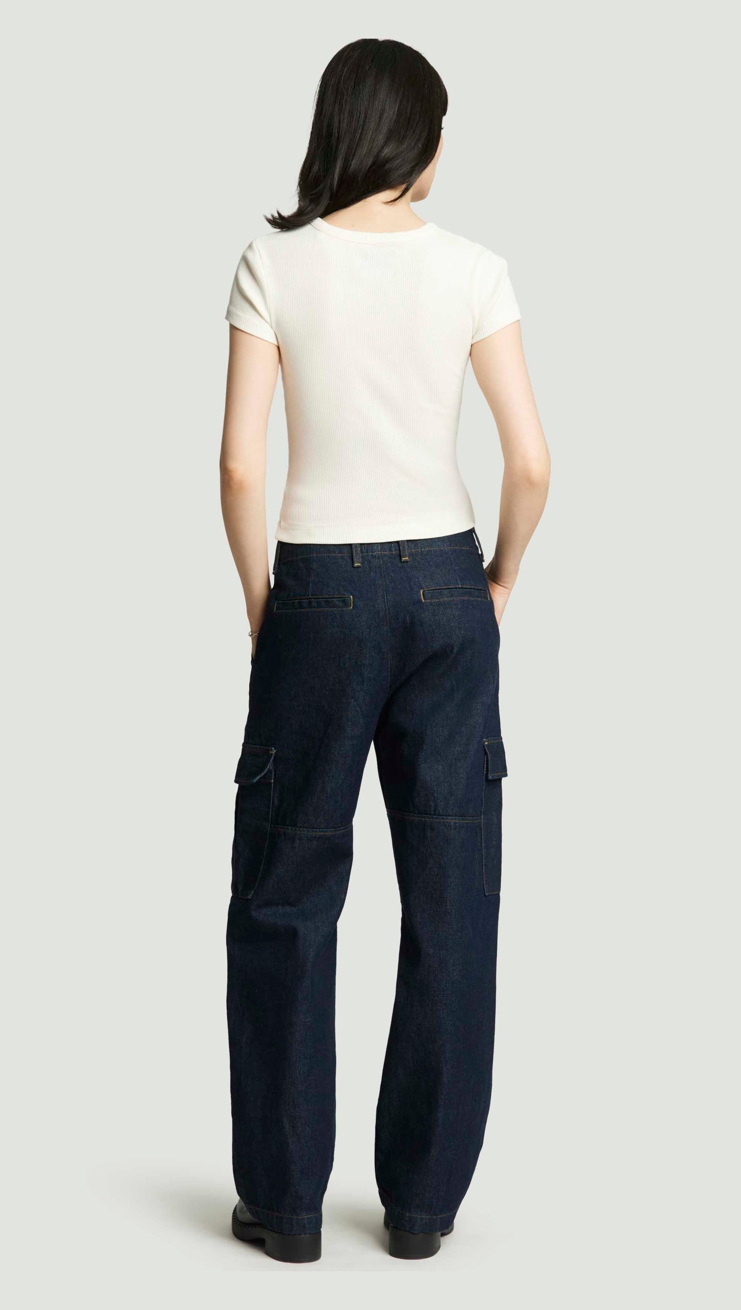 Nello Tee in Rib Knit | Pashmina