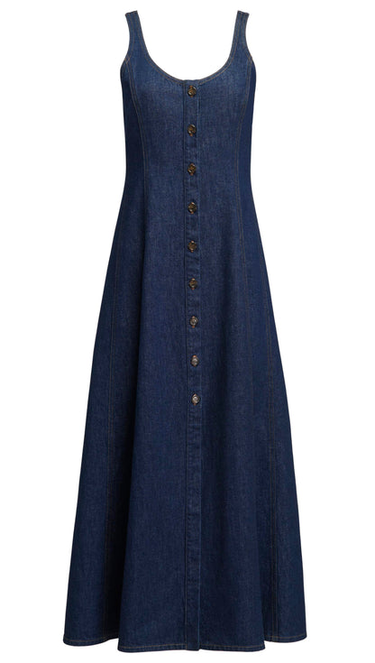 Farrow Denim Dress in Regenerative Cotton | Omni