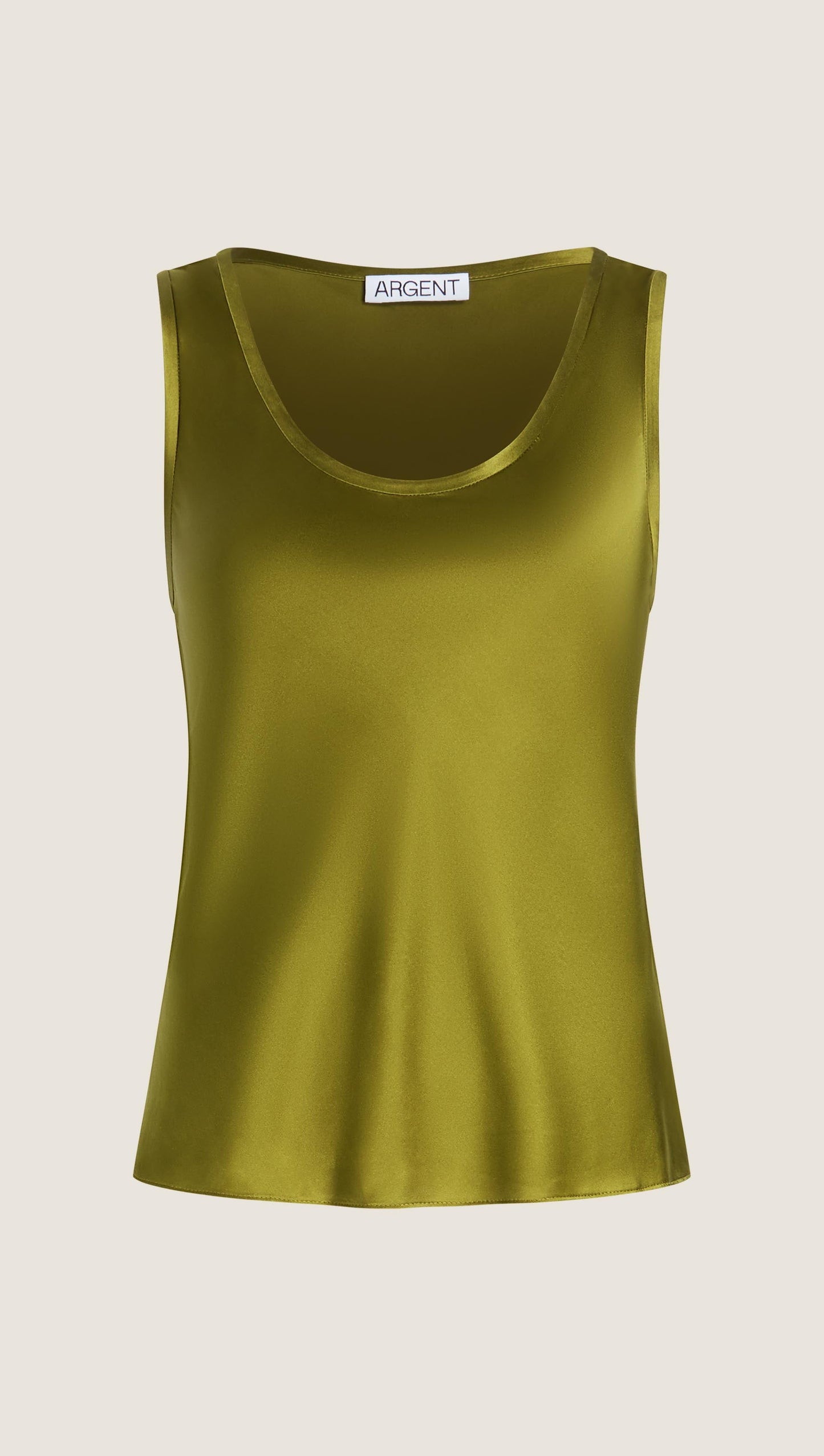 Tank in Silk Charmeuse | Pickle