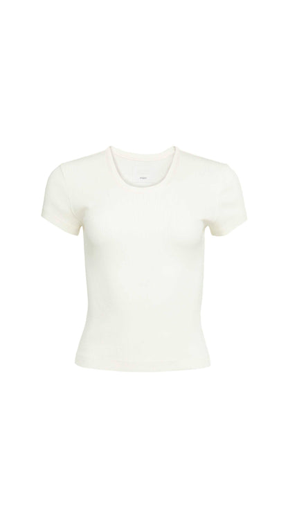 Nello Tee in Rib Knit | Pashmina